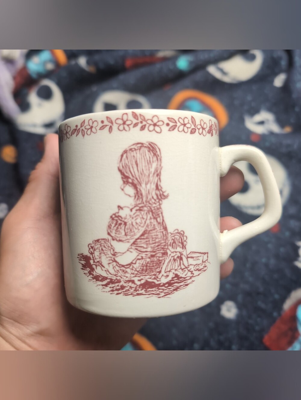 Vintage Royal Crownford Yesterday's Children Mug Norma Sherman England Pink